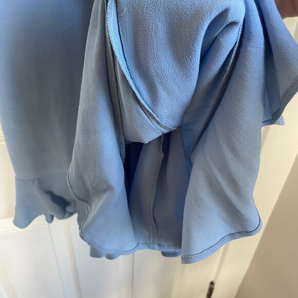 MAJORELLE Salsa Baby Blue ruffle mini Dress - Picture 6 of 13